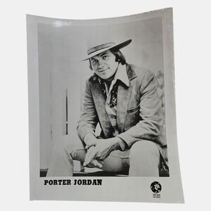 Vintage 1970s Porter Jordan 8x10 B&W Promo Press Photo MGM Records Country Music